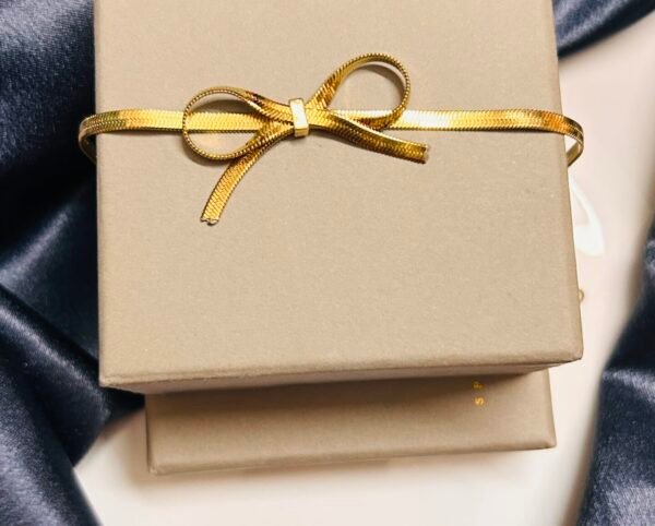 18k Gold Plated Snake Chain Bo Bracelet