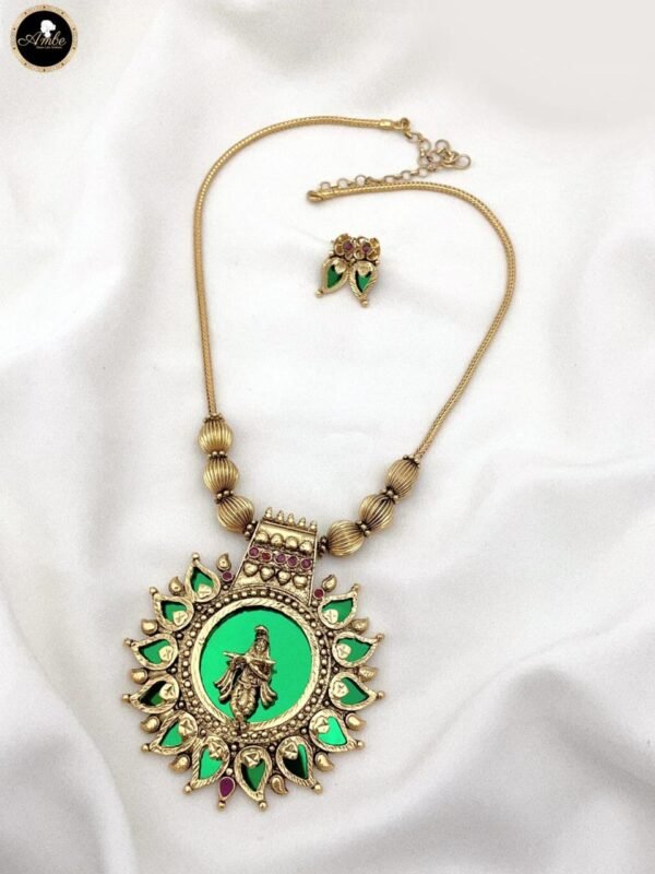 Sree Krishna Palaka Premium Pendant Set