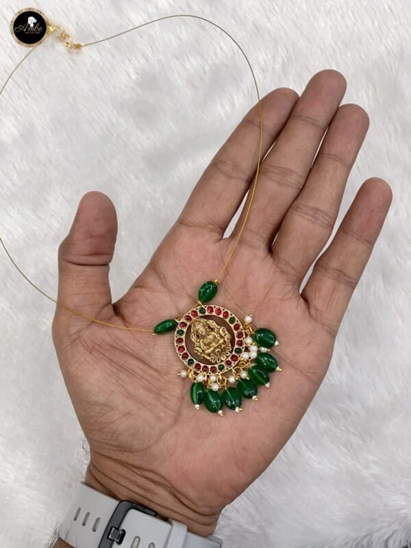 Invisible Lekshmi choker with big beads