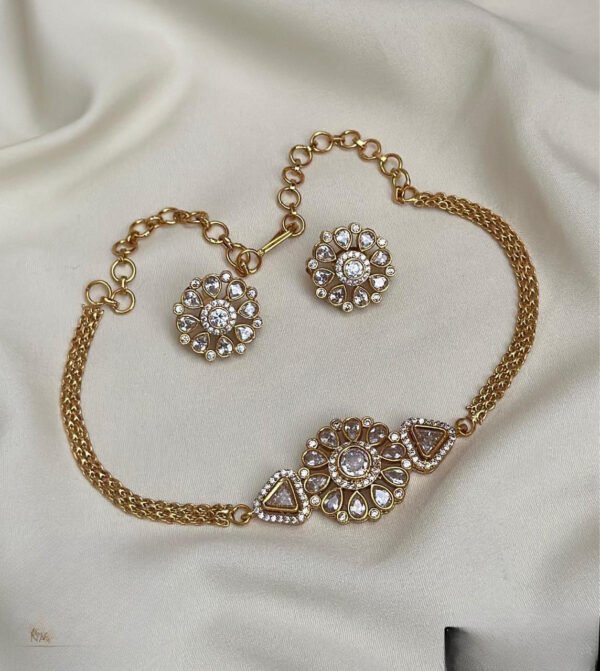 Premium AD simple Flower Choker set