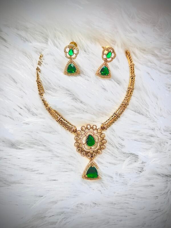 Premium Rithu Hasli AD Necklace Net