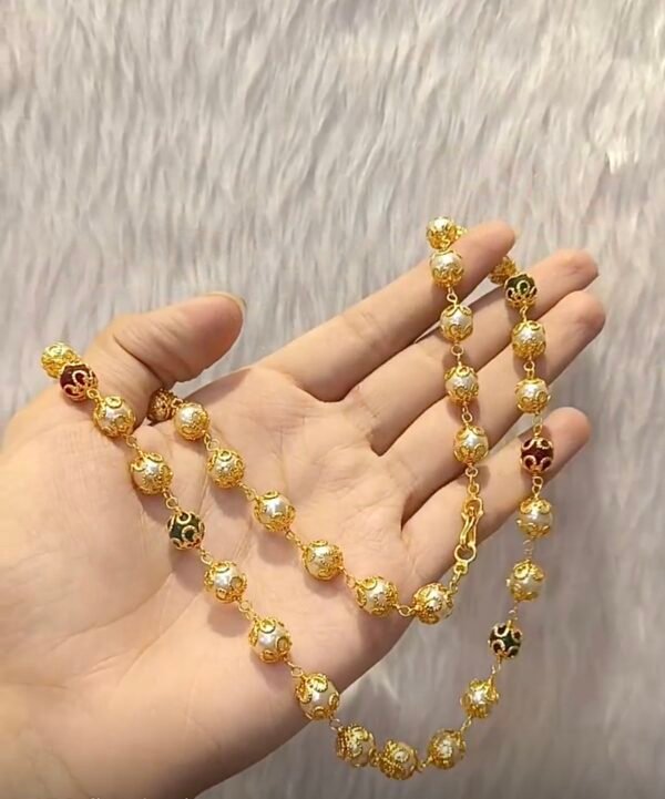 Traditional Single layer Royal Beaded Necklace Set