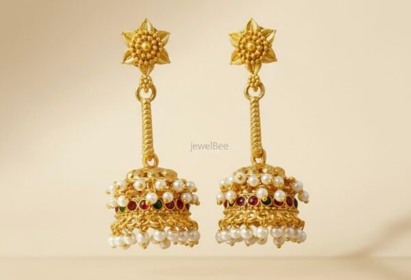 Matt Finish Tube Jhumkas