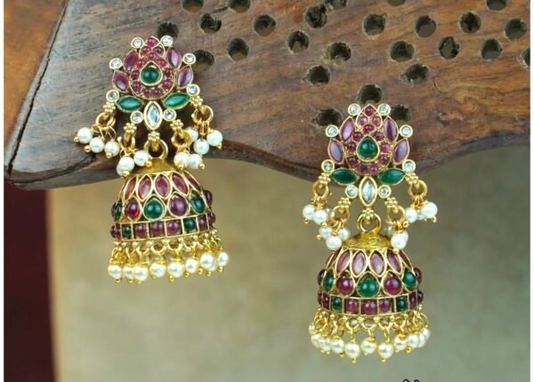 LOTUS KEMP Jhumkas