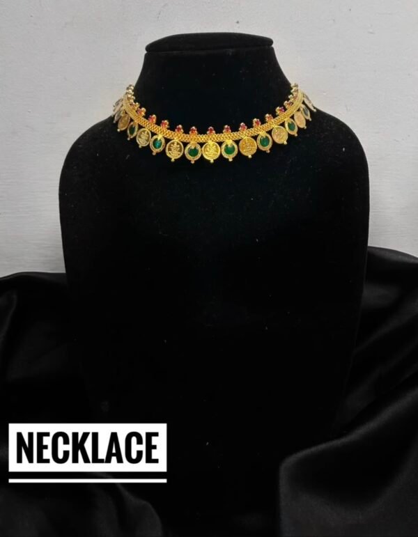 Gold Plated Premium Palaka Mangalya Choker set