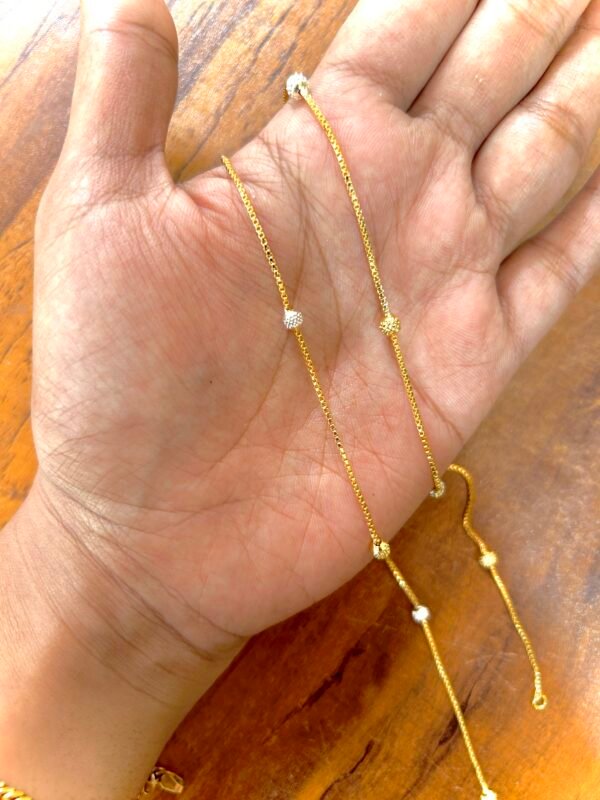 Gold Plated Ball Anklet