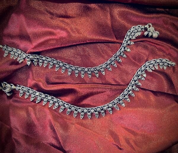 Elegant Silver Plated Anklet 10 INCHES ( NOT ADJUSTABLE)