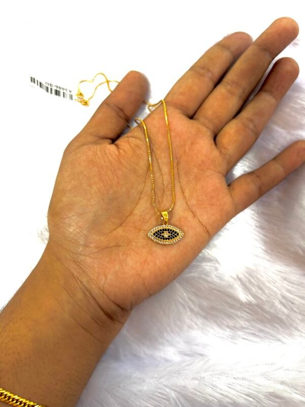 Gold Plated Evil Eye Pendant