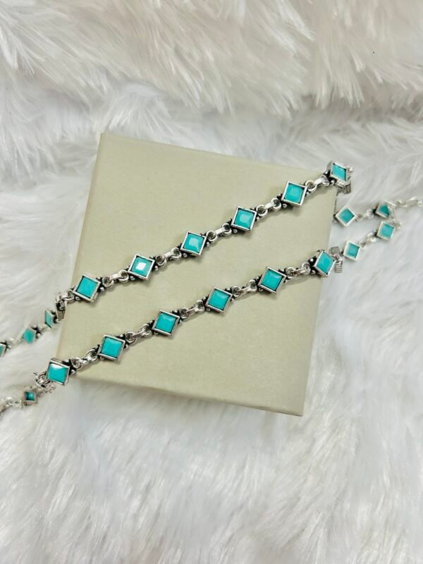 Savaria Anklets-Light Blue