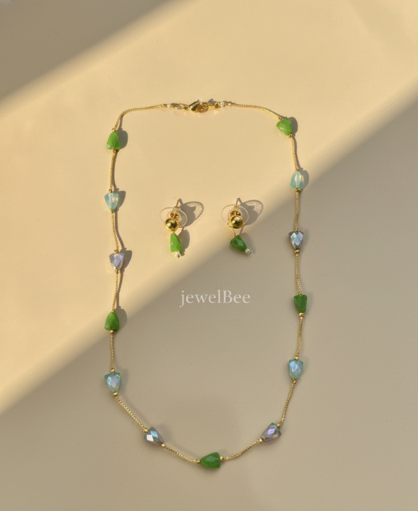 Pearl and bead mala set -[Anti tarnish]