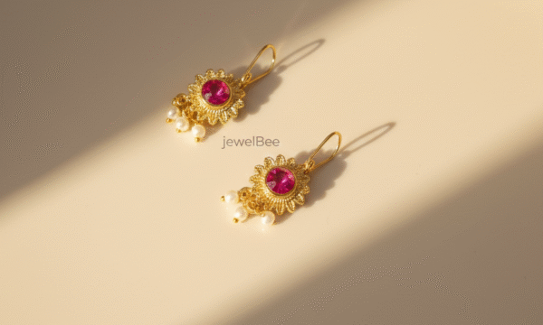 Traditional Pooja Bugadi with Pearls