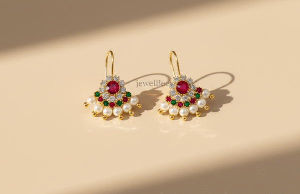 Traditional Drishya Bugadi with Pearls