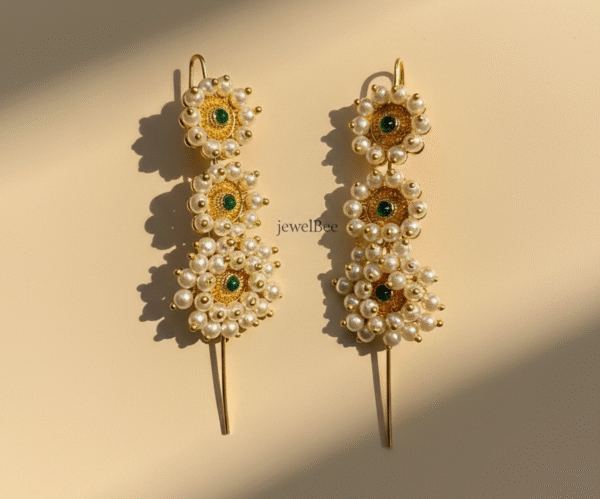 Traditional Pallavi Ear Cuff -Green