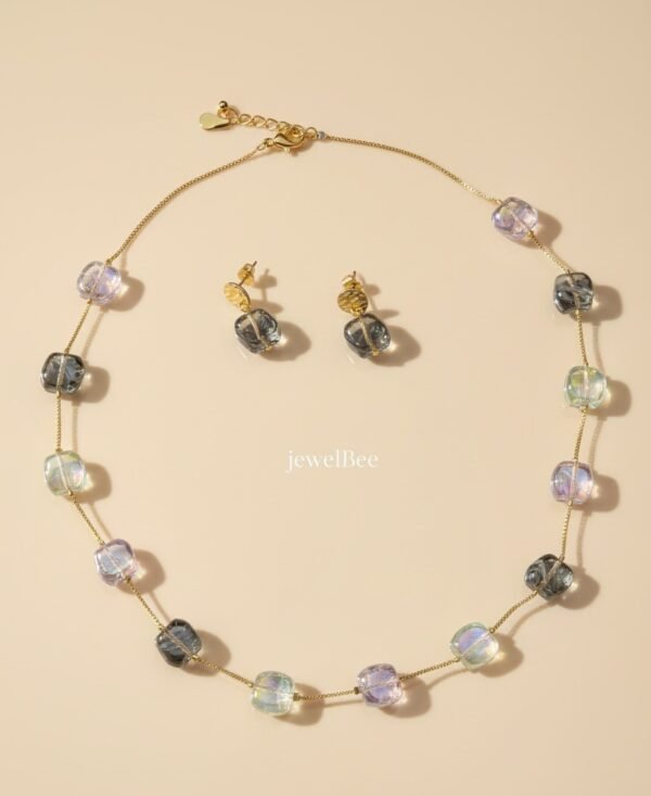 Pearl and bead mala set -[Anti tarnish]