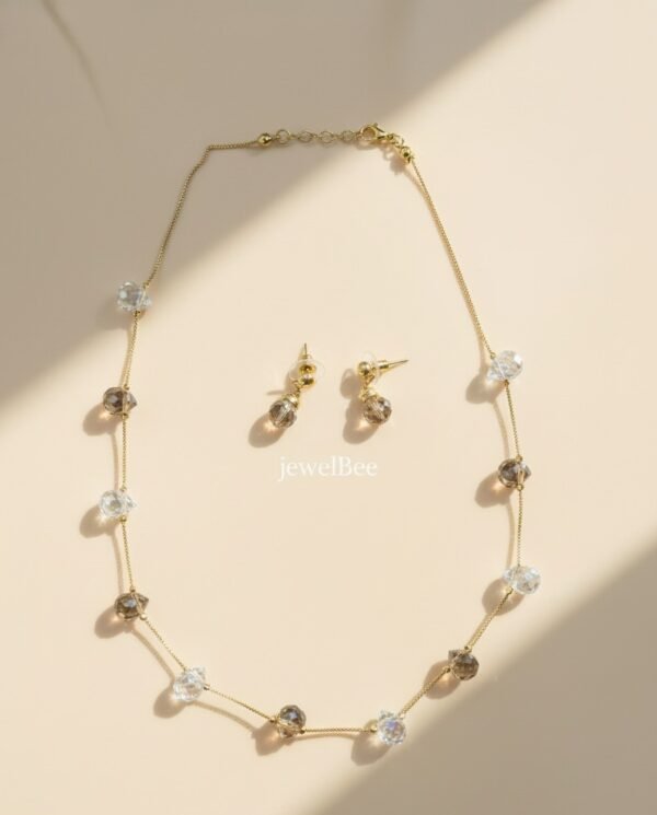 Pearl and bead mala set -[Anti tarnish]