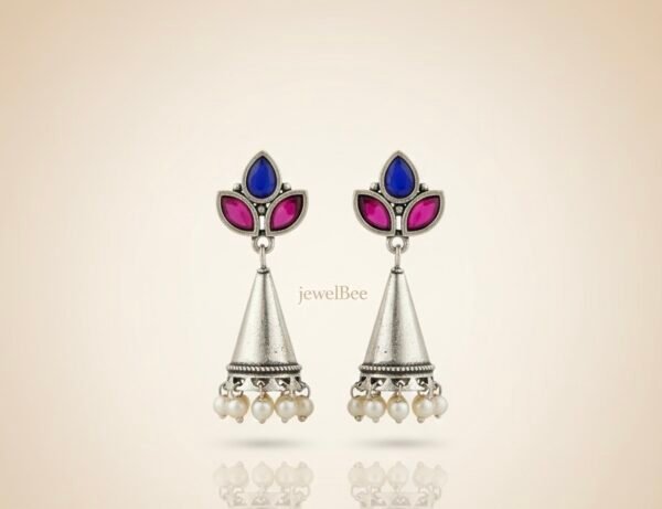 KARISHMA JUMKI - NAVY BLUE & PINK