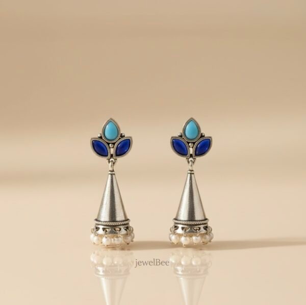 KARISHMA JUMKI - AQUA & NAVY BLUE