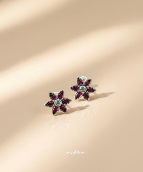 Flower Stone Minchi- Adjustable Toe Ring - Pink