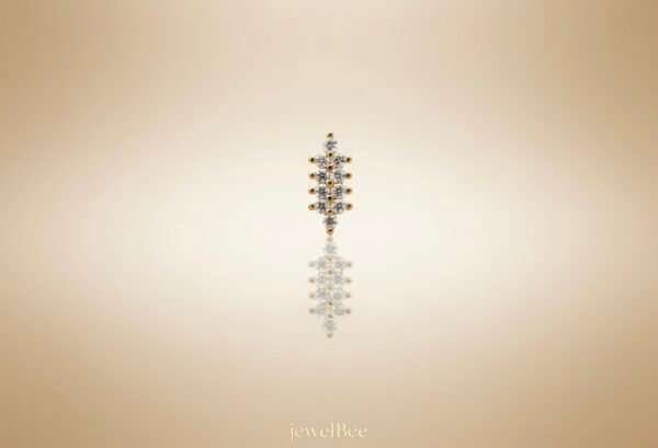 Gold Plated Diamond Work Nosepin