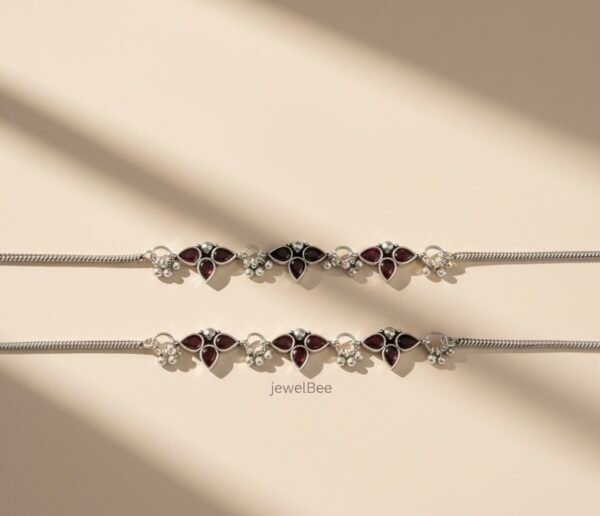 Sonarika Anklets- Maroon